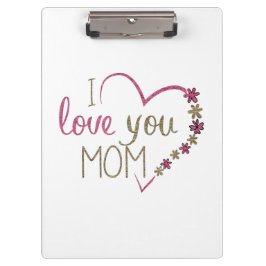 Love mama Moederdag Heart Klembord