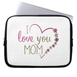 Love mama Moederdag Heart Laptop Sleeve