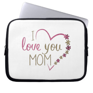 Love mama Moederdag Heart Laptop Sleeve