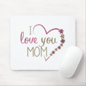 Love mama Moederdag Heart Muismat (Met muis)