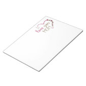 Love mama Moederdag Heart Notitieblok (Schuin)
