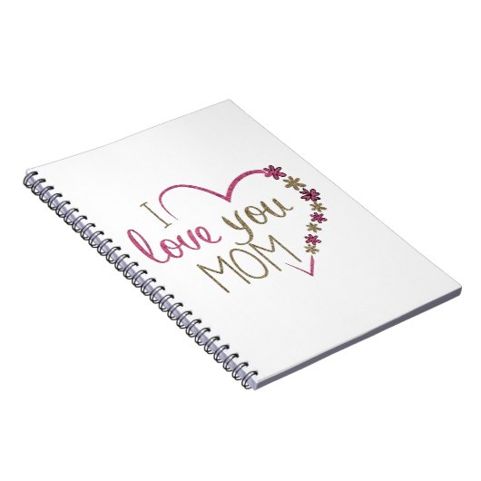 Love mama Moederdag Heart Notitieboek (Rechterzijde)