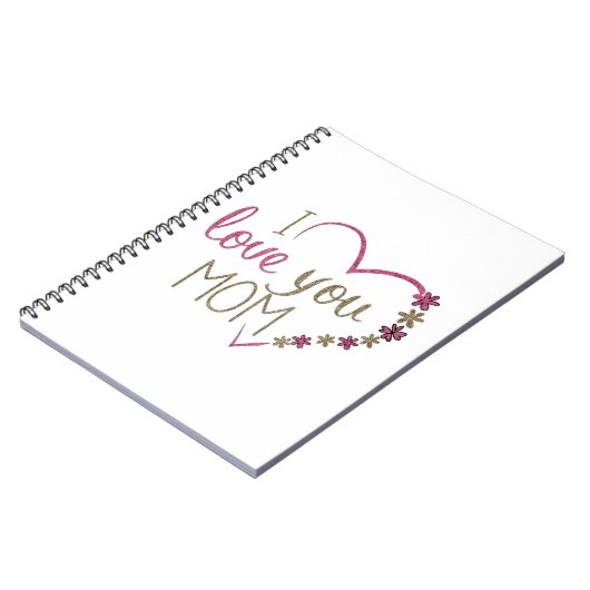 Love mama Moederdag Heart Notitieboek (Linkerzijde)