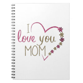 Love mama Moederdag Heart Notitieboek
