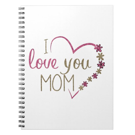 Love mama Moederdag Heart Notitieboek (Voorkant)