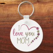 Love mama Moederdag Heart Sleutelhanger (Achterkant)