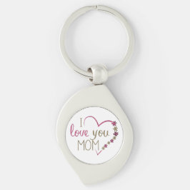 Love mama Moederdag Heart Sleutelhanger