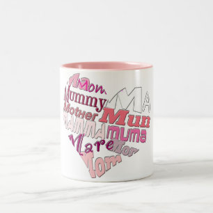 Love mama tweekleurige koffiemok
