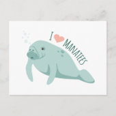 Love Manatees Briefkaart (Voorkant)