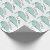Love Manatees Cadeaupapier (Hoek)