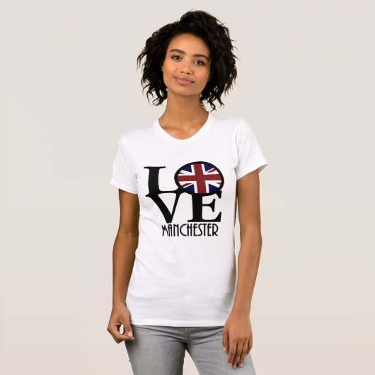 LOVE Manchester England T-shirt (Voorkant volledig)