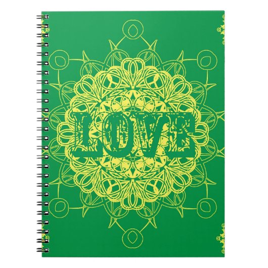 Love Mandala Design Notitieboek (Voorkant)