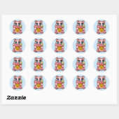 LOVE Maneki Neko Good Luck Cute Art Sticker (Vel)