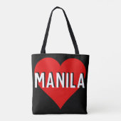 Love Manila, Filipijnen Tote Bag (Achterkant)