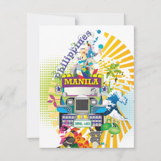 Love Manila, Filippijnen Invites Kaart