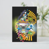 Love Manila, Filippijnen Invites Kaart (Staand voorkant)
