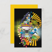 Love Manila, Filippijnen Invites Kaart (Voorkant / Achterkant)