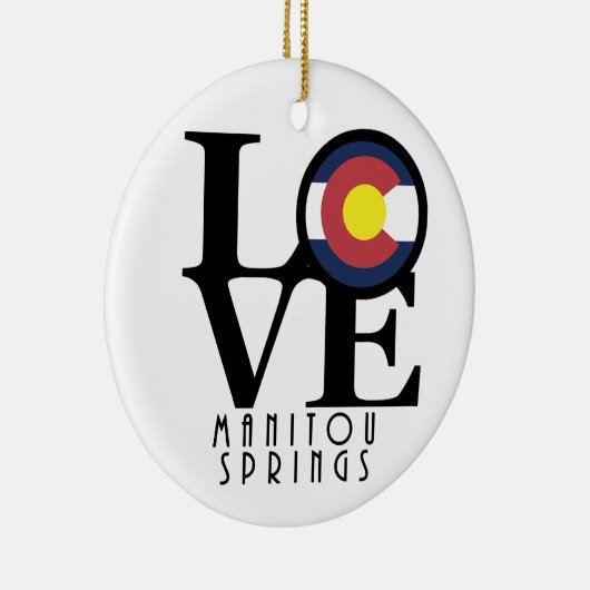 LOVE Manitou Spring Keramisch Ornament (Rechts)