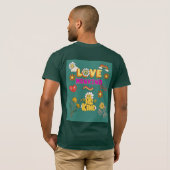 Love Mankind Be Kind Tee – Positive Message T-shirt (Achterkant volledig)