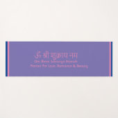 Love Mantra Sanskrit Pink Yoga Matt Yoga Mat (Voorkant (horizontaal))