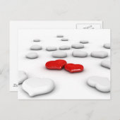 Love & Many Hearts Briefkaart (Voorkant / Achterkant)