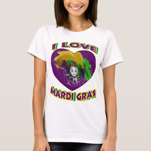 Love Mardi Gras T-shirt (Voorkant)