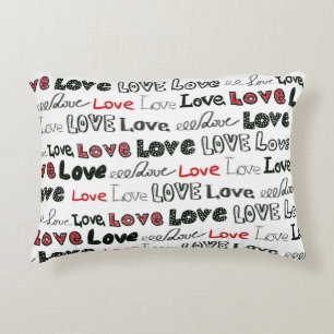 Love Marker Textuur Naadloze Achtergrond Accent Kussen