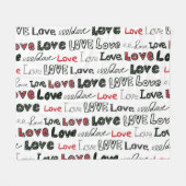 Love Marker Textuur Naadloze Achtergrond Fleece Deken (Voorkant (Horizontaal))