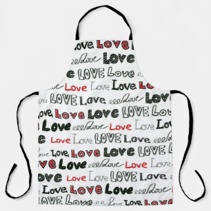 Love Marker Textuur Naadloze Achtergrond Schort