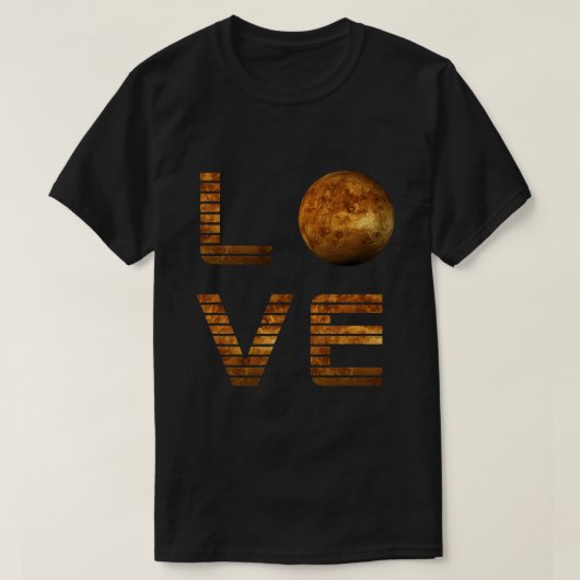 Love Mars Planet Space Exploration Astronomy Scien T-shirt (Design voorkant)