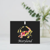 Love Maryland Crab Briefkaart (Staand voorkant)