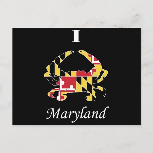 Love Maryland Crab Briefkaart (Voorkant)