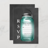 Love Mason Jars RSVP (Voorkant / Achterkant)