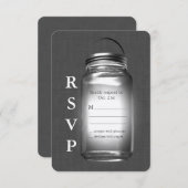 Love Mason Jars RSVP (Voorkant / Achterkant)