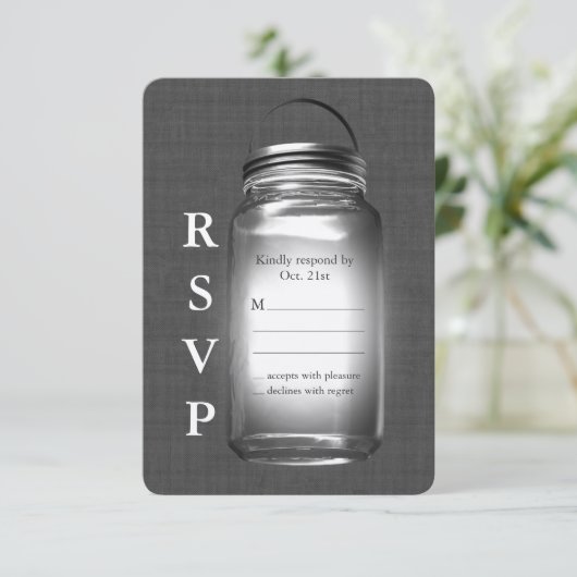 Love Mason Jars  RSVP (Staand voorkant)