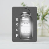 Love Mason Jars  RSVP Kaartje (Staand voorkant)