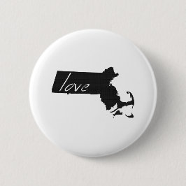 Love Massachusetts Ronde Button 5,7 Cm