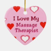 Love Massage Therapist Ornament (Achterkant)