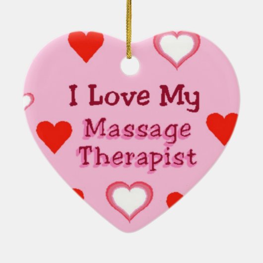 Love Massage Therapist Ornament (Achterkant)