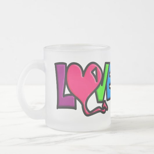 Love matglas koffiemok (Links)