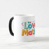  Love maths - fun typography  Magische Mok (Voorkant links)