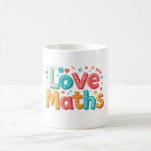  Love maths - fun typography  Magische Mok (Center)