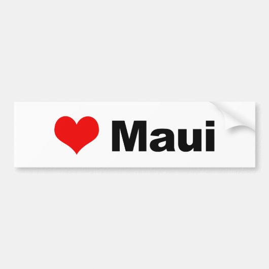 Love Maui Bumpersticker (Voorkant)