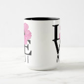 LOVE Maui Pink 15oz Mok (Midden)