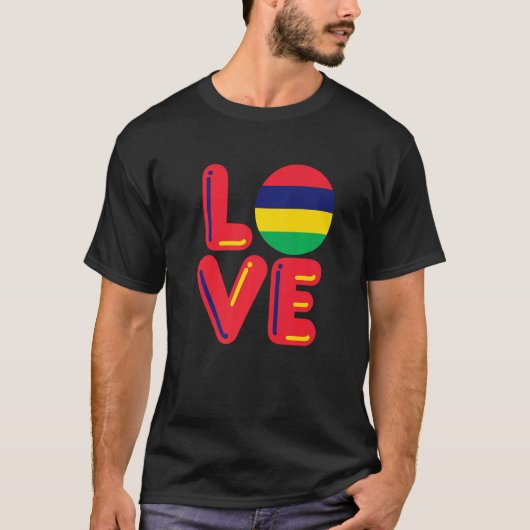 LOVE - Mauritius - premie T-shirt (Voorkant)