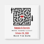 Love Maze Save the Date Magnet (Voorkant)