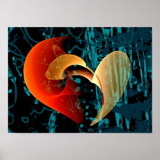 Love Me Brago-Mitchell Fine Fractal Art Poster (Voorkant)