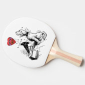 Love Me Heart (hond) Tafeltennisbatje (Zijkant)