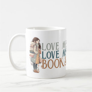 Love me Love my books Rugzak Gepersonaliseerd Koffiemok