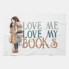 Love me Love my books Rugzak Theedoek